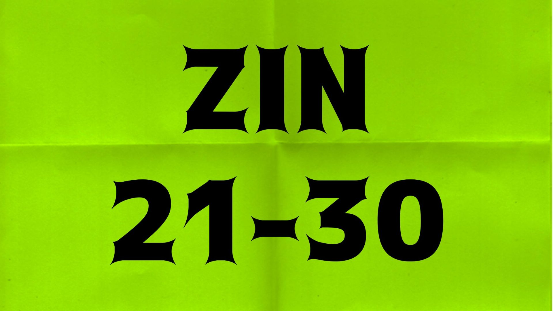ZIN 21-30